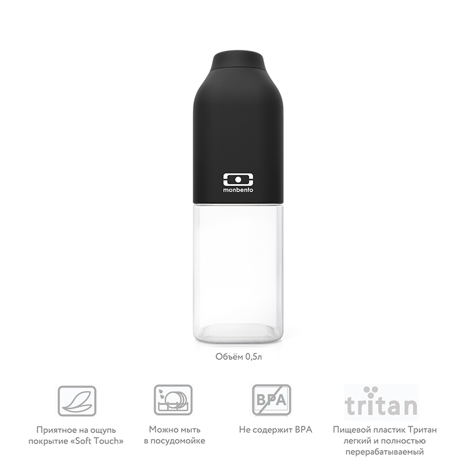 Бутылка mb positive, 500 мл, black