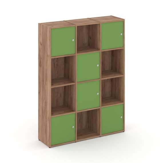 Locker plus Комплект №6 LK.K-006 Дуб Табак/Зеленый 1188*350*1593