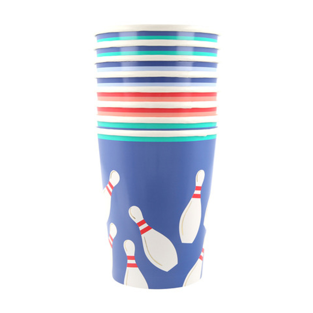 Стаканы "Боулинг" 8 шт.