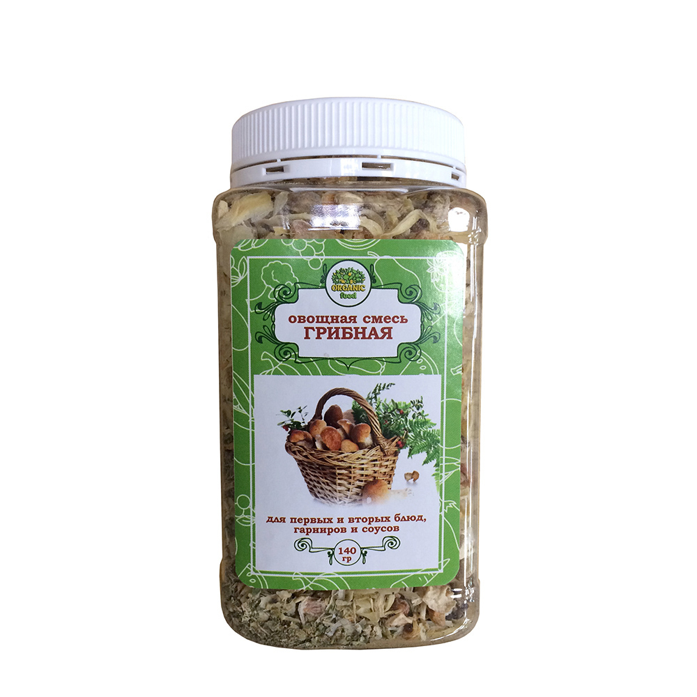 Organic Food Овощная смесь Грибная, 140 гр ПЭТ