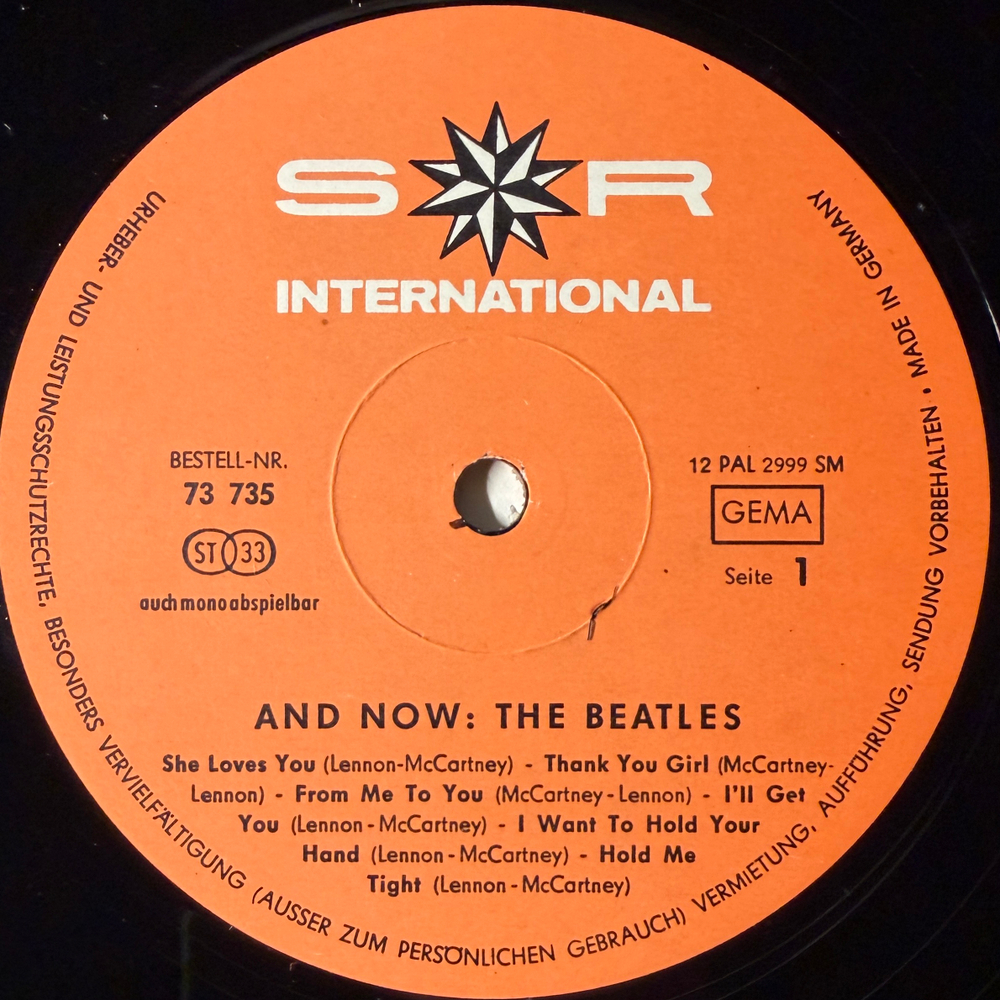 The Beatles ‎– And Now: The Beatles (Германия 1966г.)