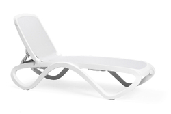 Шезлонг Nardi Omega без подлокотников, белый