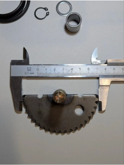 + - Зубчатый сектор кикстартера для 139QMB, скутер