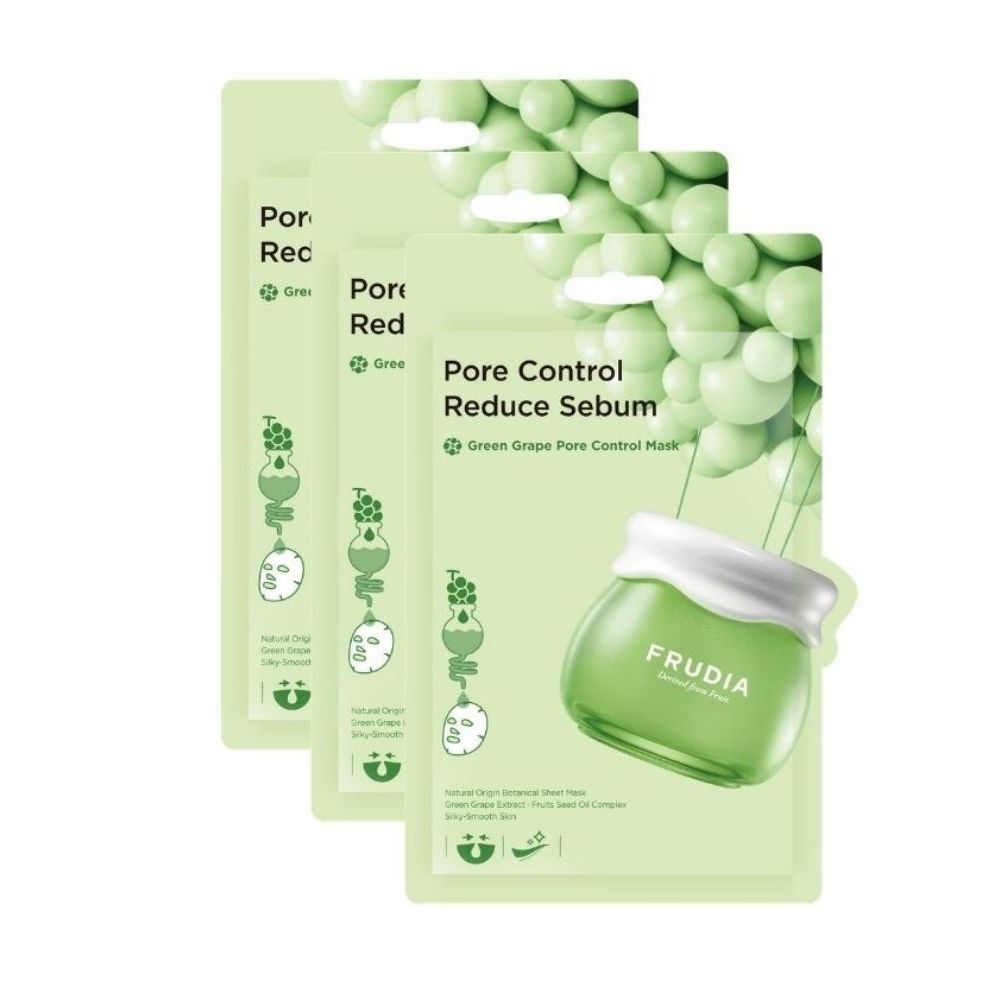 Frudia Green Grape Pore Control Mask тканевая маска с экстрактом зеленого винограда