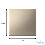 Выключатель 1-кл. ArtGallery 10AX быстрозажим. клем. механизм шампань SE GAL000511S