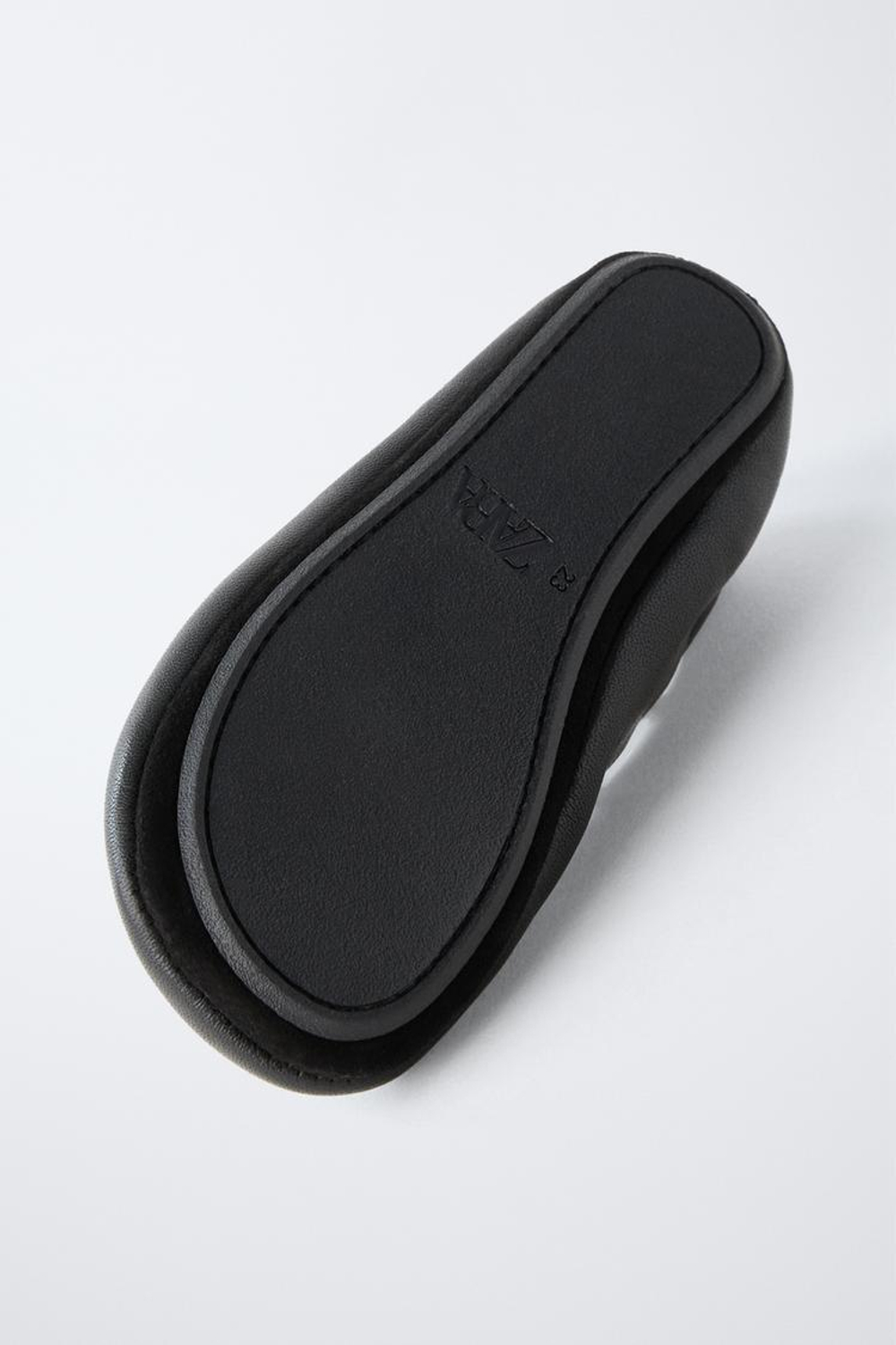 ZARA КОЖАНЫЕ БАЛЕТКИ, ЧЕРНЫЙ