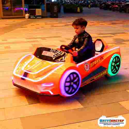 Парковый электромобиль «Спортивный кабриолет» детский, 2 места, на батареях с подсветкой