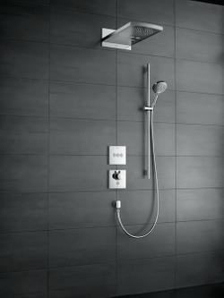Смеситель встроенный термостат с запорным клапаном Hansgrohe ShowerSelect Highflow 15761000