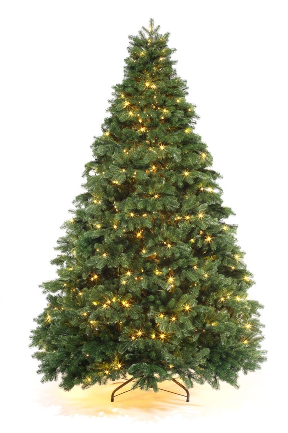 Елка с гирляндой встроенной «Королева леса» (Литая хвоя) 230 см / 2,3 м