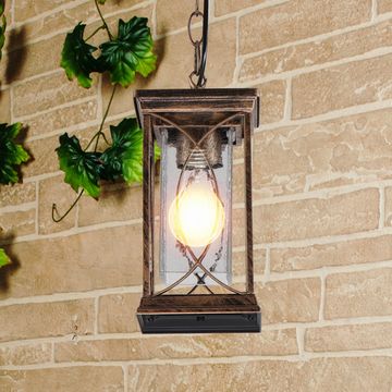 Уличный подвесной светильник GL 1026H Spica H чёрное золото Elektrostandard