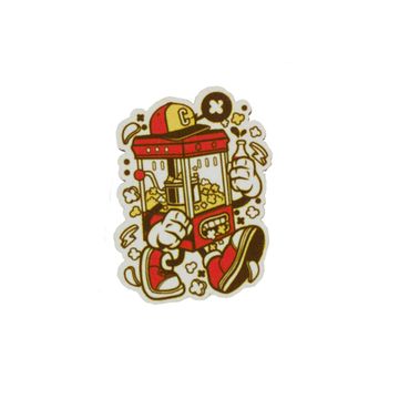 Деревянный значок. Попкорновый Автомат