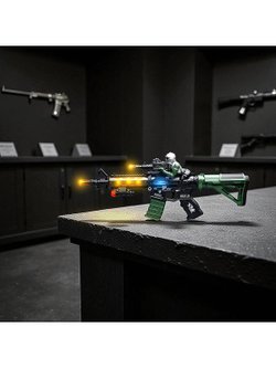 Детский Автомат со светом и звуком на батарейках (844-10)