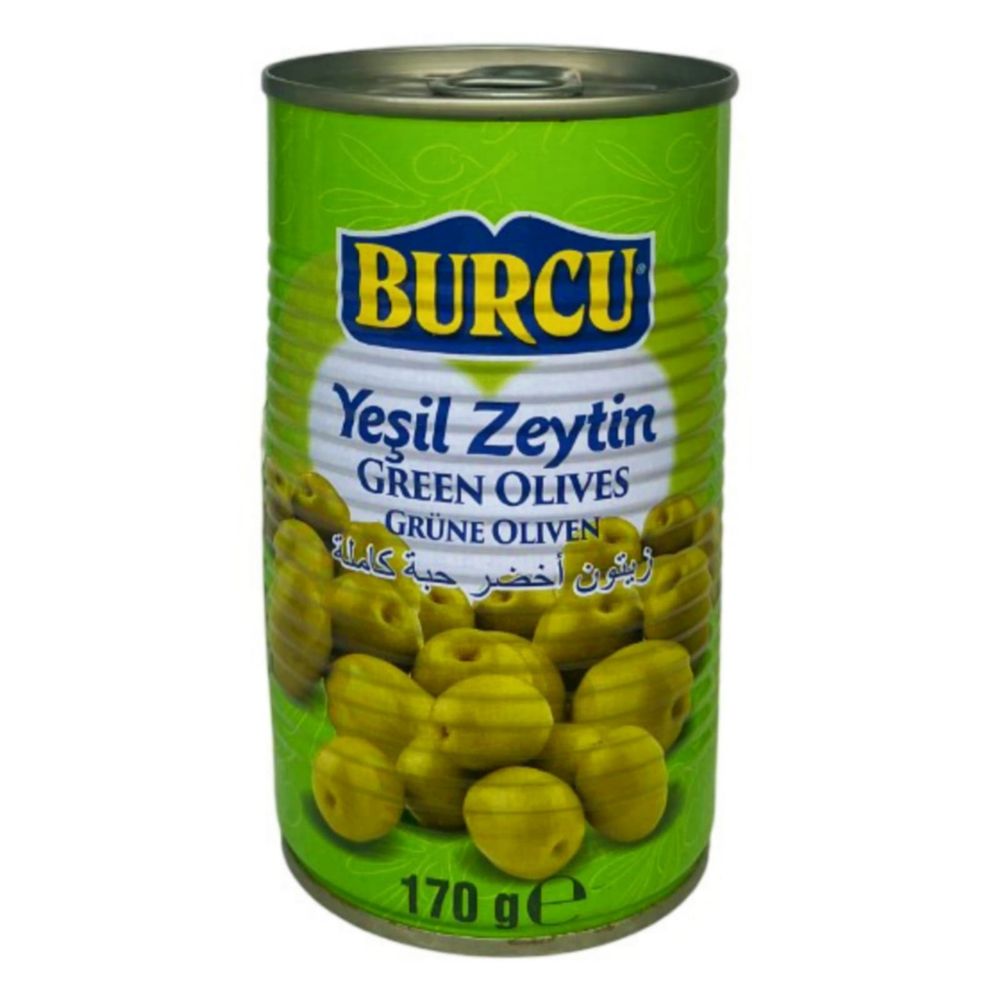 Оливки BURCU зеленые с косточкой 170 г