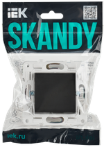 SKANDY Выключатель 1-клавишный 10А SK-V01T титан IEK