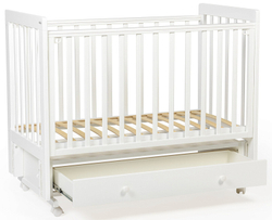 Детская кроватка Tutis Cloud 4 с маятником и ящиком VD25-2122201 белый