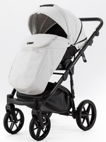 Детская коляска Adamex Nola Deluxe 2 в 1 N-SA01 (БЕЛАЯ КОЖА)