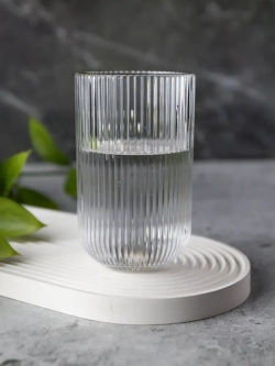 Набор бокалов для воды, 450мл. 6 шт. с золотой каймой