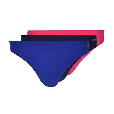 Спортивные трусы Reebok Bonded Thong Rae Womens 3P - cobalt/pursuit pink/vector navy