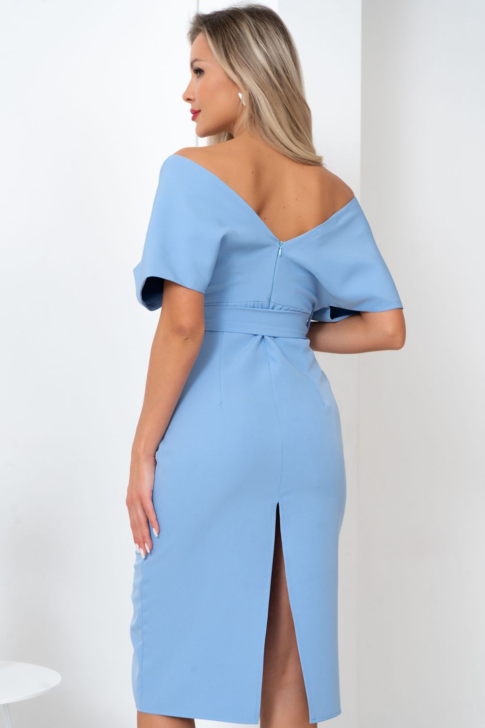 Платье Икона стиля (голубой) Р11-1156/3 Nikol