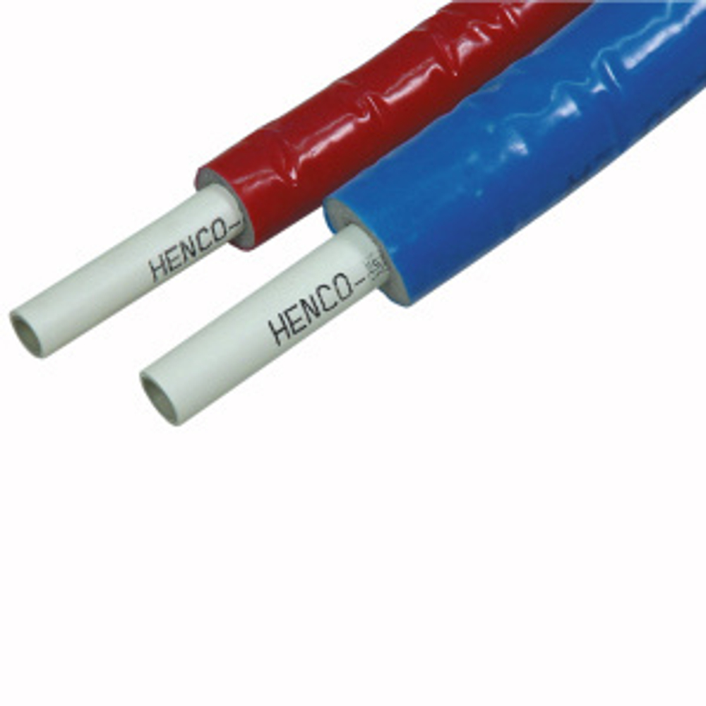 Труба Standard в красной изоляции, 6 мм, PEXc-AL-PEXc, ф20х2, бухта 50 метров Henco