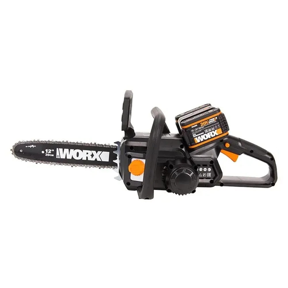 WORX WG381E аккумуляторная цепная пила (2 x 2 Ач, ЗУ)