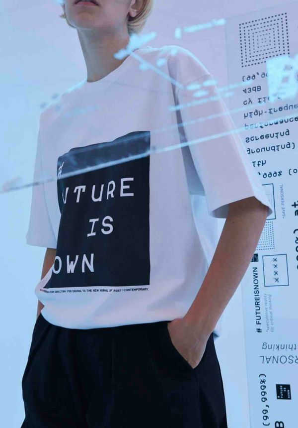 Футболка Futureisnown Tag Front Белая - фото 8