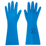 Перчатки нитриловые КЩС, STRONG, химически устойчивые, синие, размер 8-8,5, M (средний), RABBITEX (РАББИТЕКС)