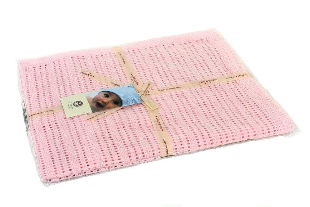 Элитный плед детский Lux 37 розовый от Luxberry упаковка