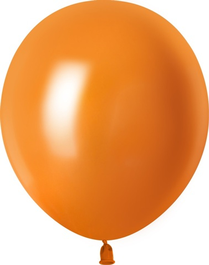 Шар (12''/30 см) Оранжевый, металлик
