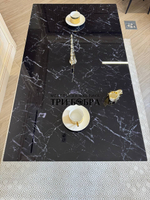 Кухонный раздвижной стол "Вирджиния", черный мрамор