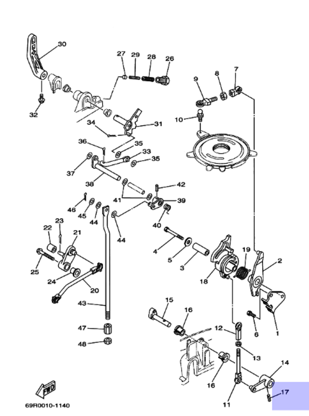 Штифт для лодочных моторов 916904001800