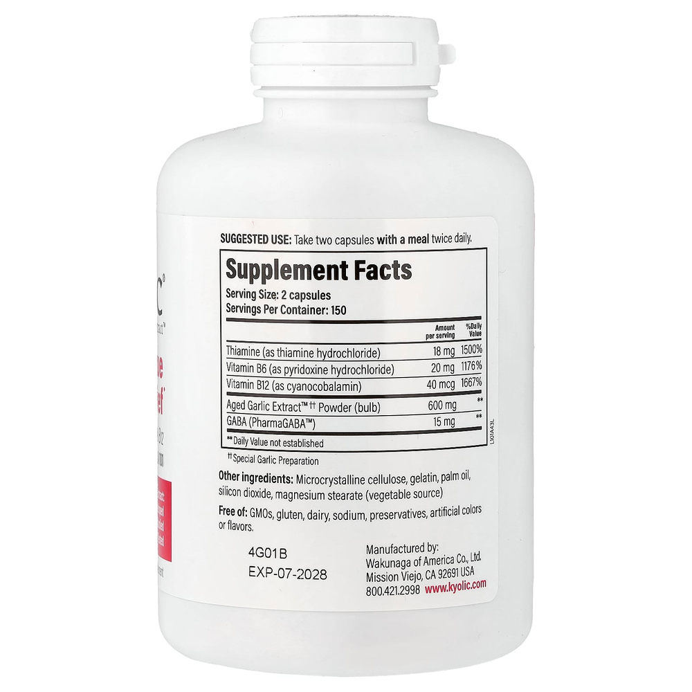 Kyolic, Aged Garlic Extract™, Aged Garlic Extract™, формула 101, 300 капсул