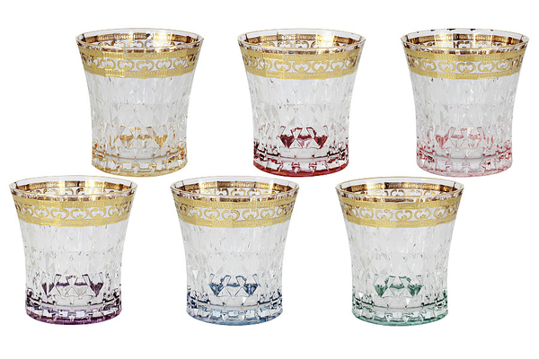 Набор стаканов для виски 6шт 0.27л Same Цветная Флоренция