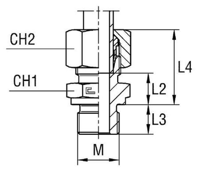 Штуцер FB DL10 14x1.5 (в сборе)