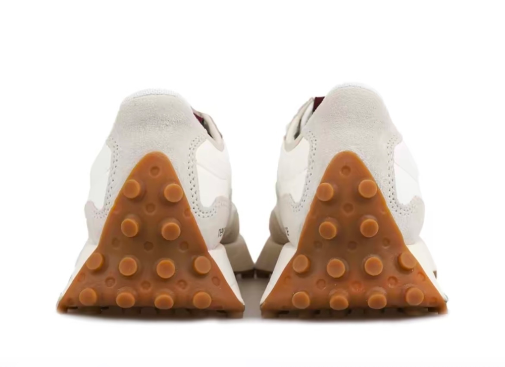 New Balance 327 White Dark Red
