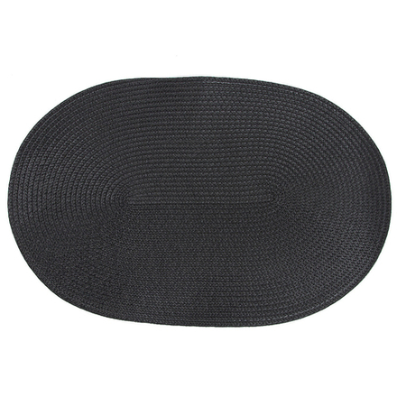 Салфетка сервировочная (плейсмат) " " (черная) 44х30см (min4) (упаковочный пакет)