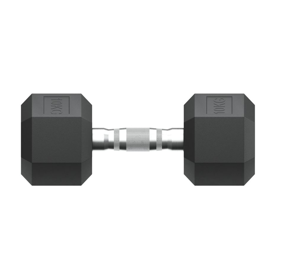 Гантель гексагональная UNIX Fit обрезиненная 10 кг / шт.