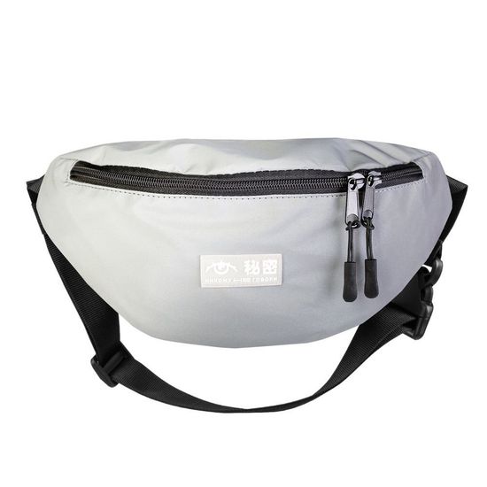 Сумка ТАЙНА поясная BLOCK рефлектив серый