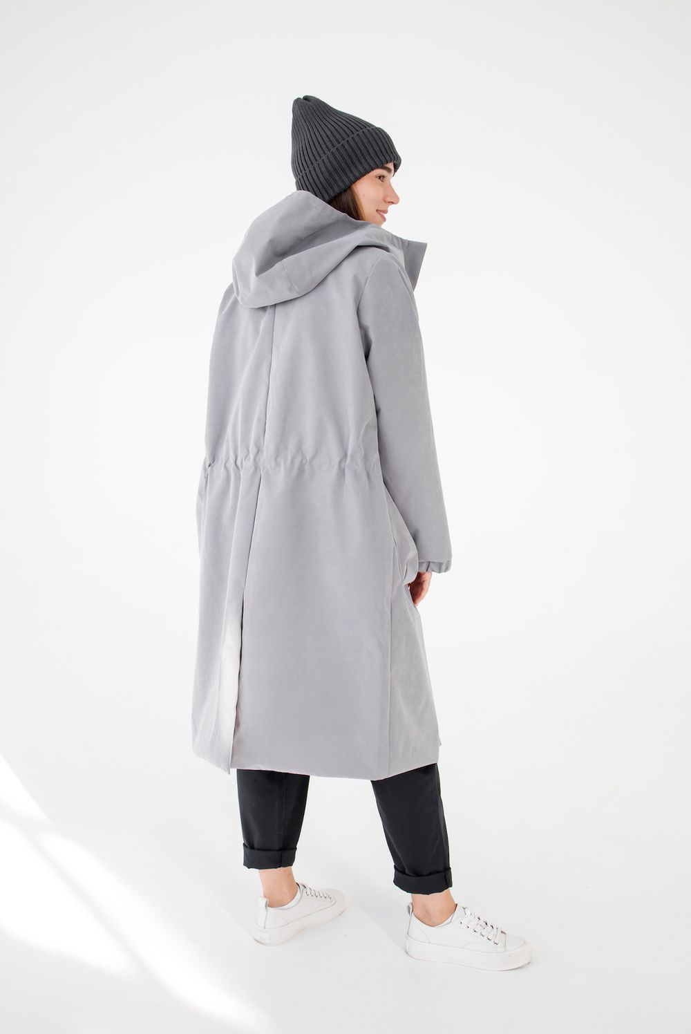 Плащ ko-ko-ko женский непромокаемый серый