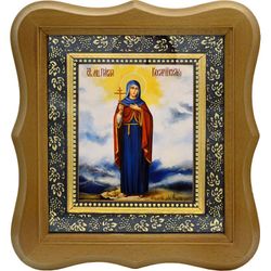 Павла Кесарийская (Палестинская) дева, мученица. Икона на холсте.