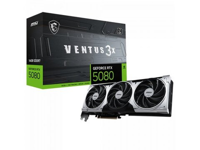 Видеокарта MSI Nvidia GeForce RTX 5080 [RTX 5080 16G VENTUS 3X PLUS]