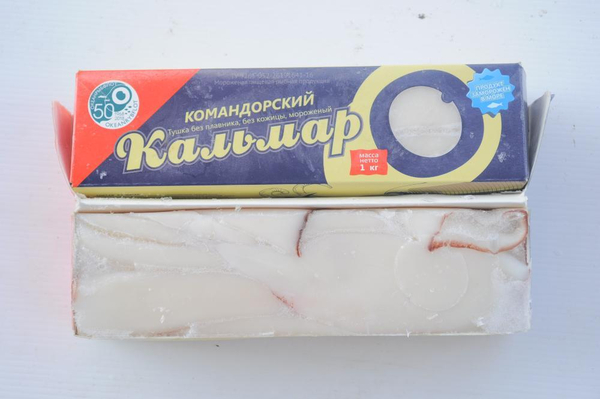 Филе кальмара командорского, Дальний Восток 1кг (шт)