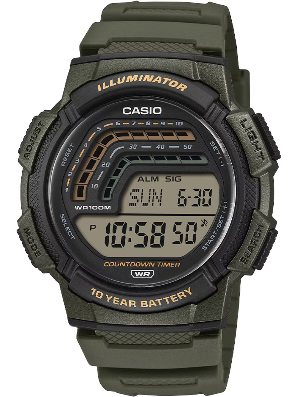 Мужские наручные часы Casio WS-1800-3A