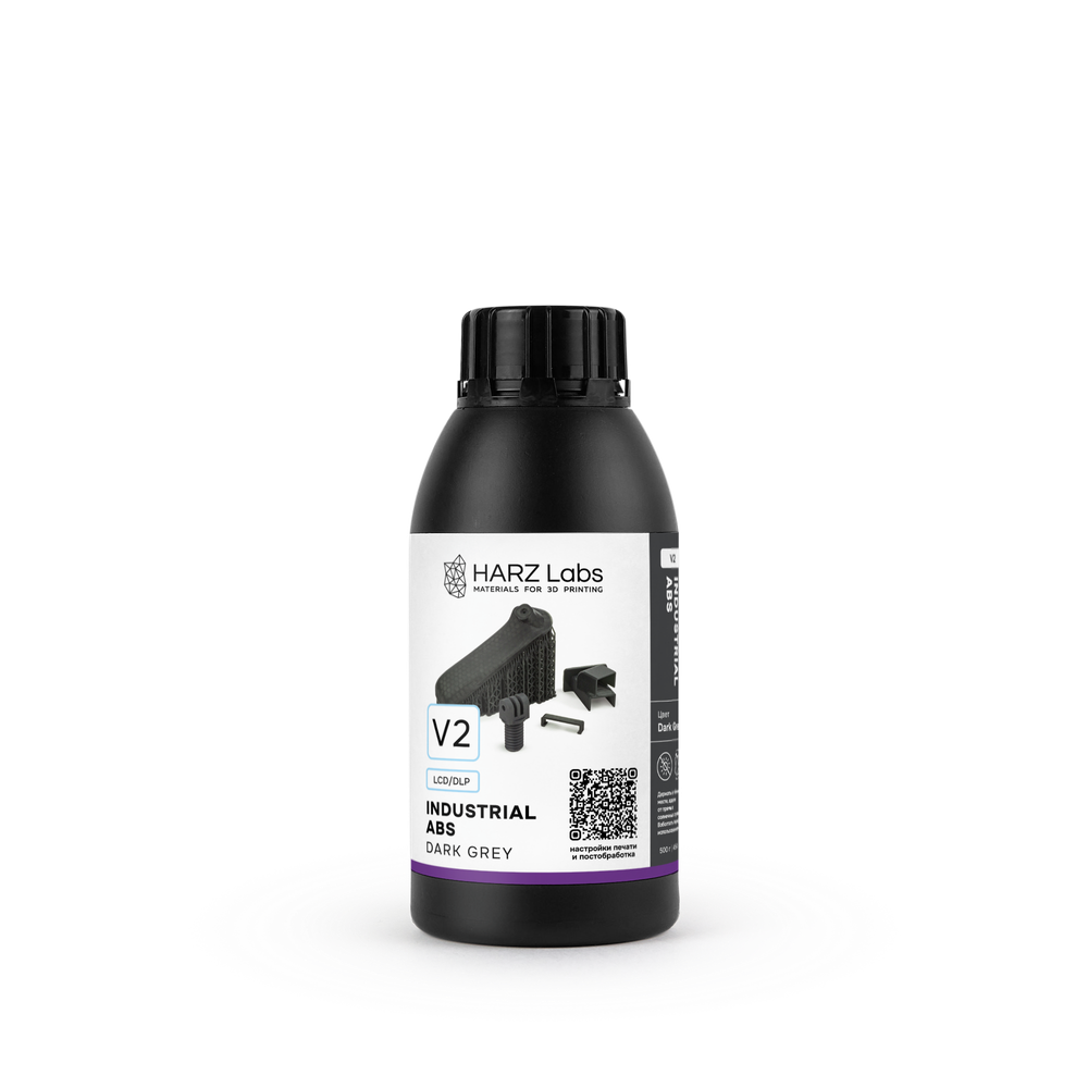 Смола Industrial ABS V2, цвет Dark grey