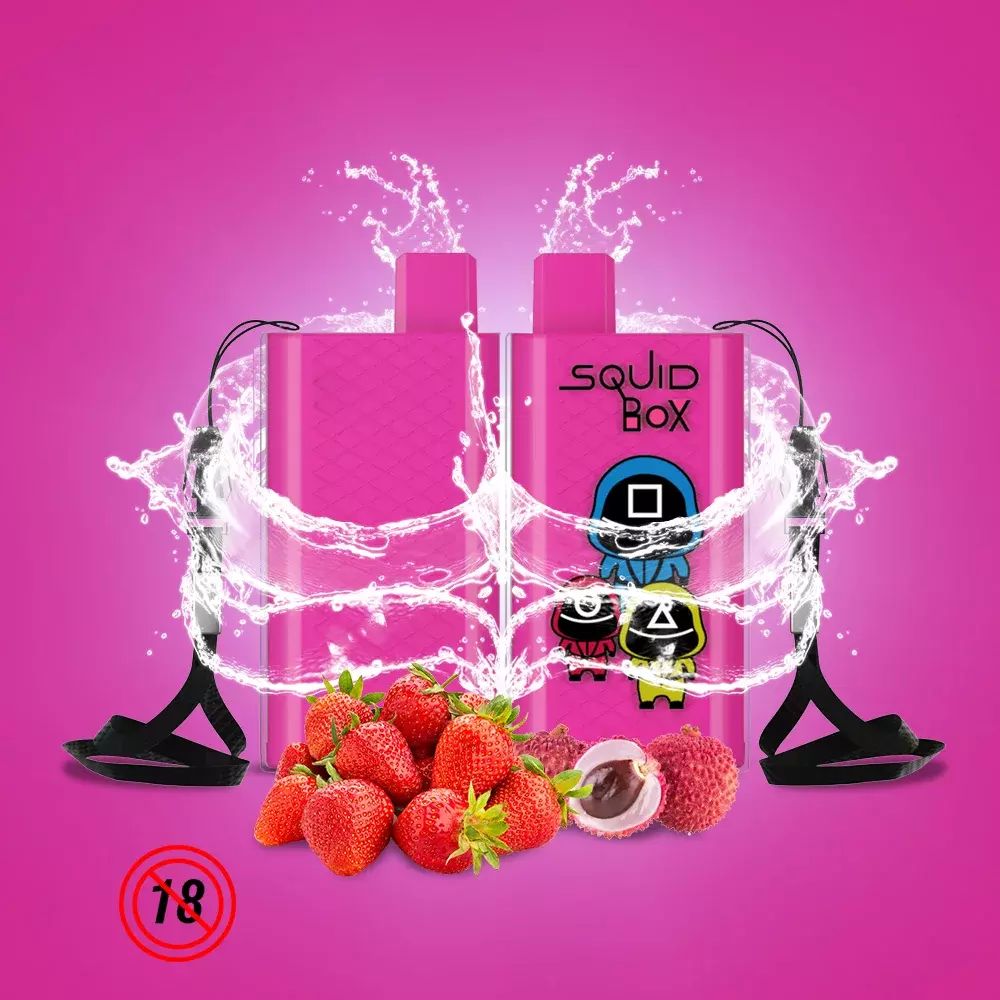 RandM  Squid Box 5200 - Strawberry Lychee (5% nic)