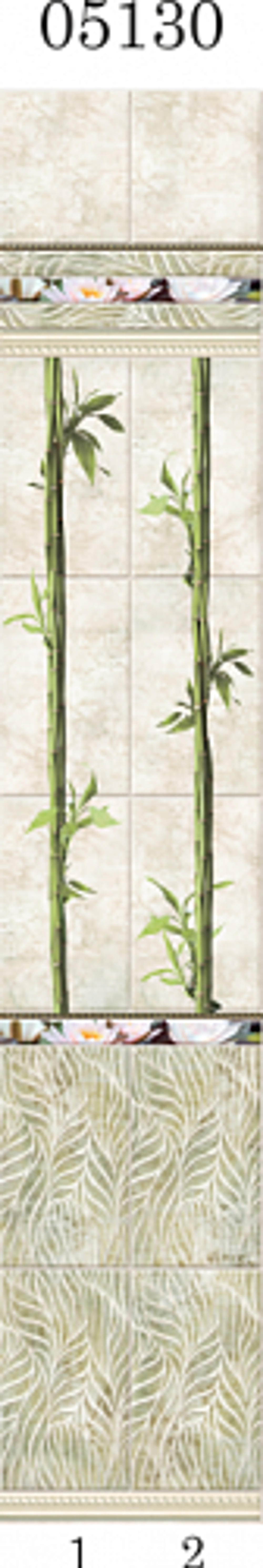 Панель ПВХ фотопечать 3D Panda Лотос 2700х250 мм