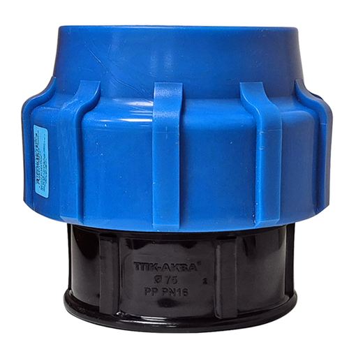 Заглушка цанговая ПЭ 75 (обж.) ТПК-АКВА