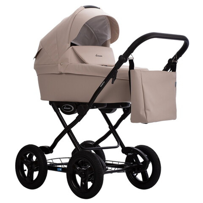 Детская коляска AroTeam Teramo Prima 2 в 1 02 св.бежевая кожа