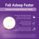 21st Century, мелатонин, максимальная сила действия, со вкусом вишни, 12 мг, 120 таблеток
