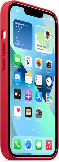 Чехол Apple Silicone Case with MagSafe for iPhone 13 mini, (PRODUCT)RED
